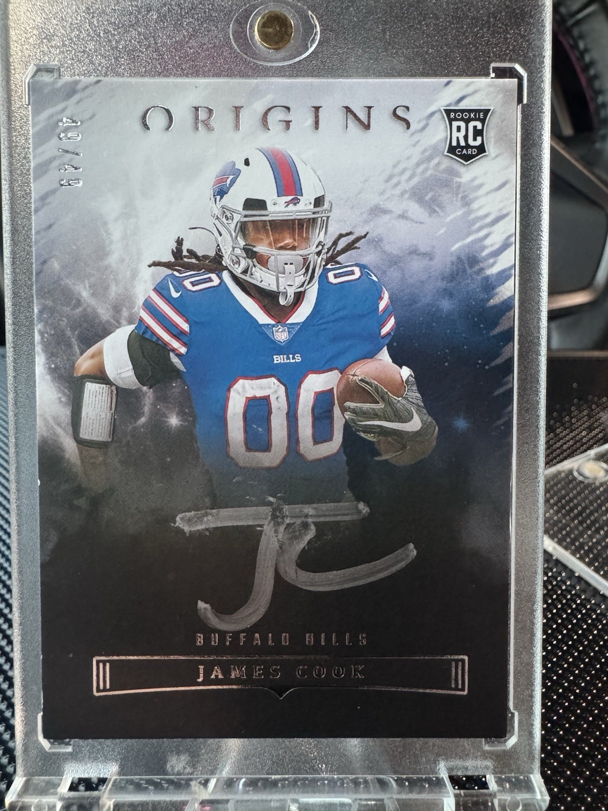 James Cook Panini Origins Origins Autographs #OAUJCO Silver Ink
