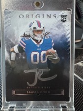 2022 Panini Origins Rookie Origins Autographs Silver Ink James Cook /49 Bills