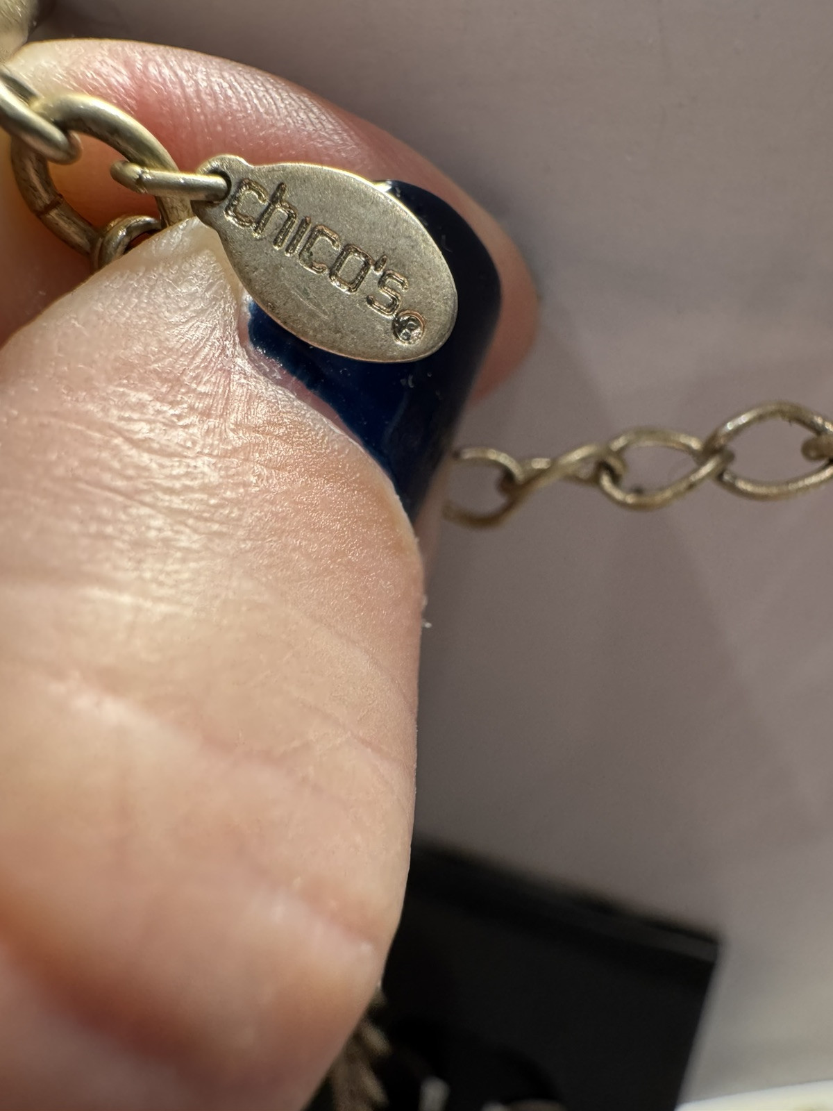 Chico’s Statement Adjustable Necklace 9 Graduated… - image 5