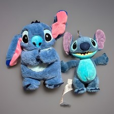 DISNEYS STITCH Lot Breathing Night Light, Sleeping Sound Stuffed Plush Toy EUC