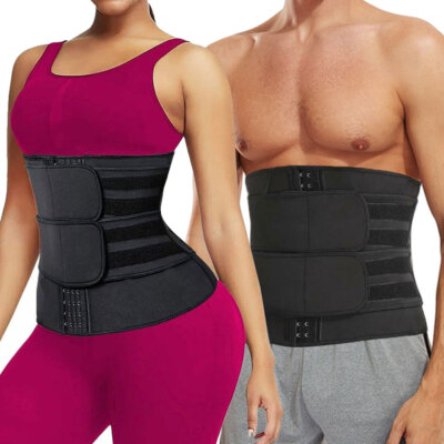 Unisex Waist Trainer Shapewear Sauna Neoprene Sweat Belt Tummy Control Yoga Gym