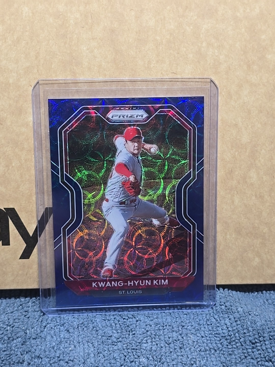 2021 Panini Prizm Kwang-Hyun Kim Navy Blue Kaleidoscope Tier lll #12/35 #213