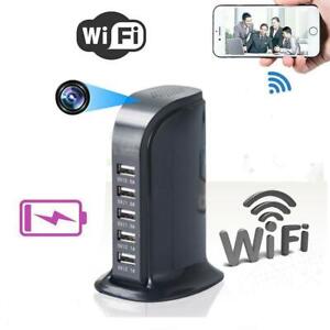 1080P WIFI Socket Charger Spy1· Hidden Camera Video Recorder 5 USB Nanny Cam DVR