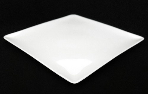 (6) Crate & Barrel ~ CYD ~ White Porcelain Dinner Plates ~ Square ~ Portugal - Picture 6 of 9