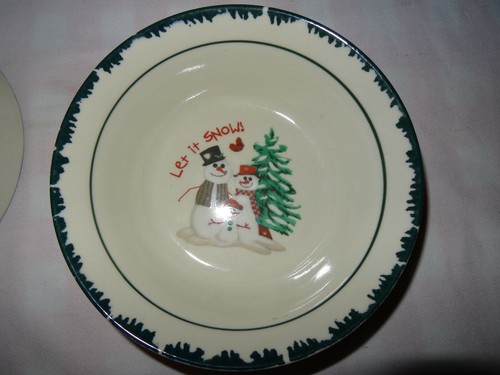 Atico International Let It Snow Lot of 4 Cereal Bowls - Picture 5 of 5