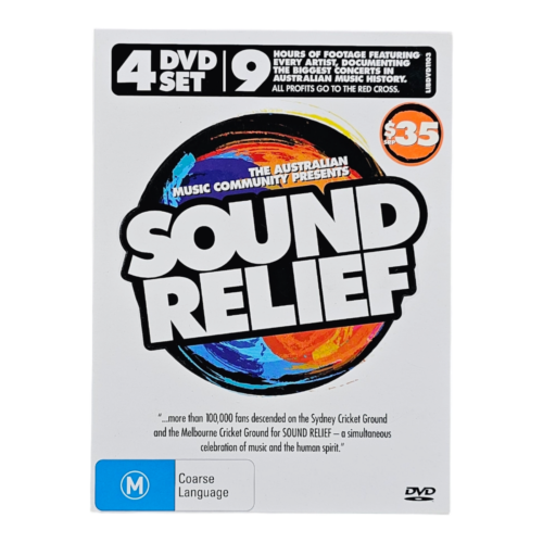 Sound Relief (DVD, 2009) Concert Taylor Swift Coldplay BOX SET 4 DISC Australia
