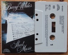 BARRY WHITE - SHEET MUSIC UNLIMITED ULG 4083927 1980 EUROPE CASSETTE TAPE SOUL