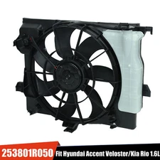 AC Condenser Radiator Cooling Fan For 2012-2017 Kia Rio Hyundai Accent Veloster
