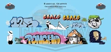 Railroad Graffiti HO 1:87 Scale Decal Set