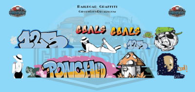 #ad Railroad Graffiti HO 1:87 Scale Decal Set $12.97