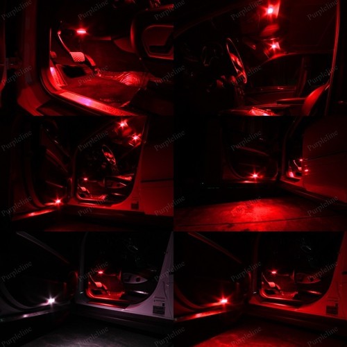 8 x Red LED Interior Lights Package For 2013 - 2018 Subaru XV Crosstrek + TOOL - Picture 6 of 6