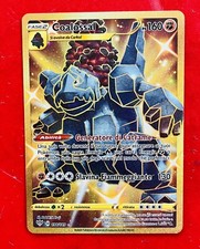 Lotto Carte Pokémon Coalossal 198/189 Rara Gold nMINT Fiamme Oscure Gold