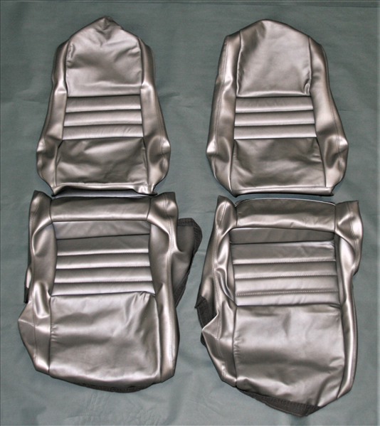 1981 Corvette Silver Leather Seat Covers. Pair eBay
