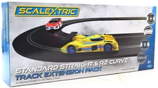 Scalextric Standard Straight & R2 Curve - Track Extension Pack 1/32 Track C8198