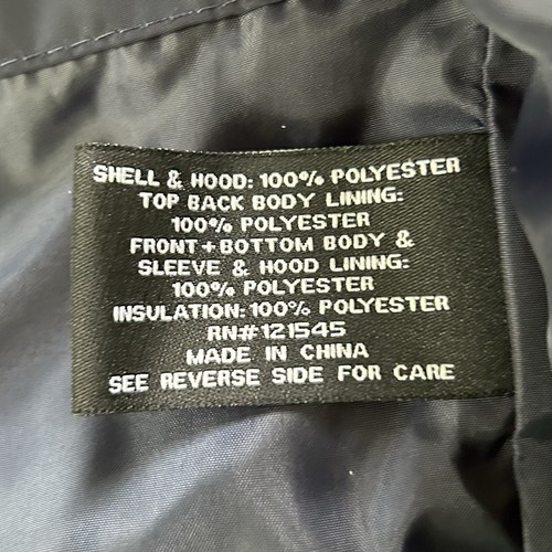 London Fog Jacket Men Medium Navy Puffer Chore Coat Winter Coat Insulated - Picture 3 of 12