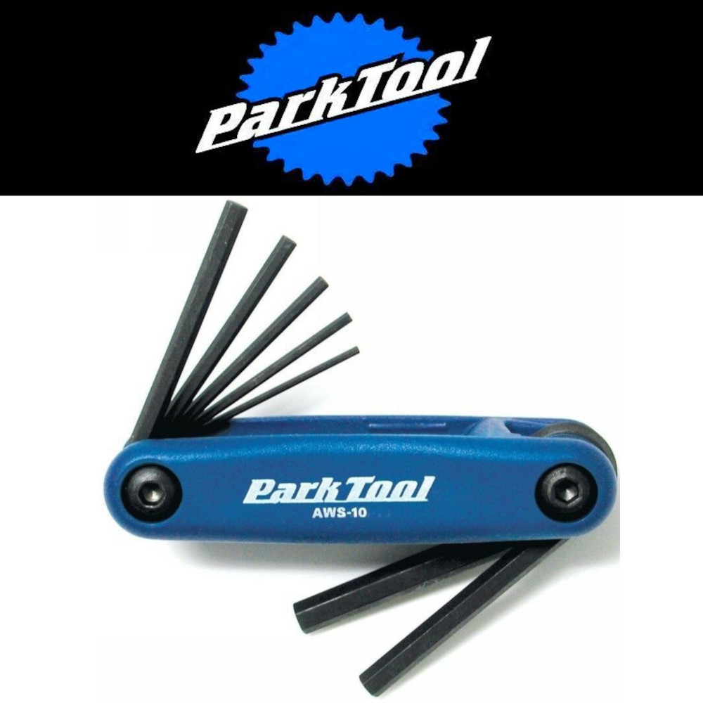 Park Tool AWS-10 Metric Folding Allen Hex Wrench 1.5-6mm Bike Multi Tool 