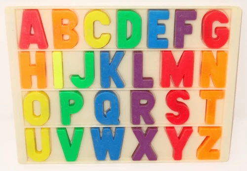 Vtg Fisher Price Little People School Desk Alphabet Individual Magnet Letter A-Z
