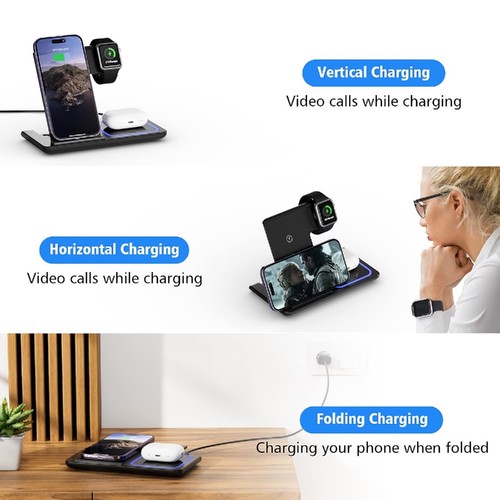 Chargeur sans fil et veilleuse Intexca 3 en 1 - Photo 7 sur 8