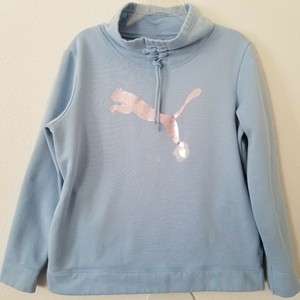 light blue puma sweatshirt