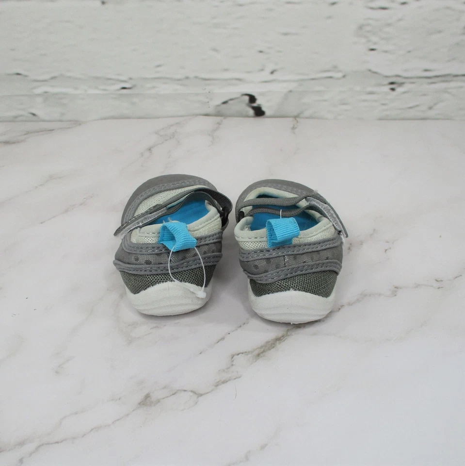 Speedo Bebé Niño Niña Talla Pequeña (5/6) Mary Janes Zapatos Deportivos Agua Gris NUEVO Foto 3 de 4