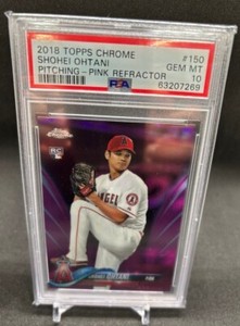 Shohei Ohtani 2018 Topps Chrome #150 Pink Refractor