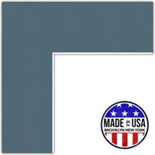 ArtToFrames Custom Dutch Blue Picture Photo Frame Mat Matting Board LG