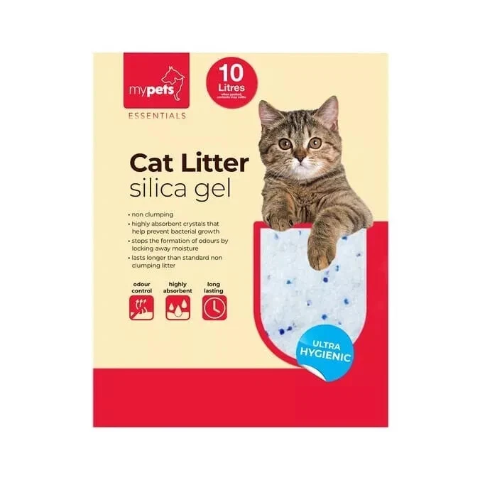 BRANDED My Pets Cat Litter Silica Gel Long Lasting Highly Absorbent 10 Litres