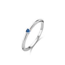 Ti Sento Milano Ring with Blue Crystal 12210DB