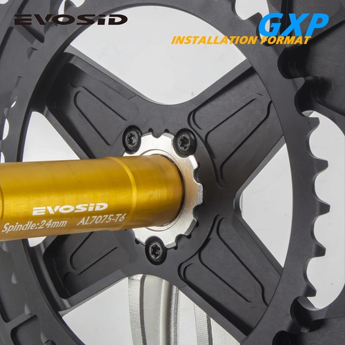 Road Bike Crankset Chainring 50-34T/52-36T/53-39T Hollow Tech Crank 165mm - Picture 5 of 38
