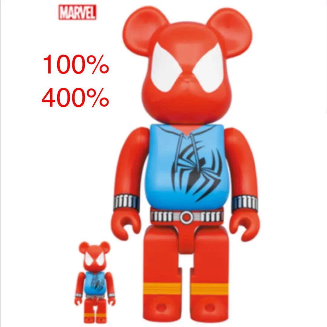 BE@RBRICK SCARLET SPIDER 400% & 100% set MEDICOM TOY New