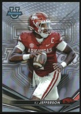 2022-23 Bowman's Best University #78 KJ Jefferson Arkansas Razorbacks