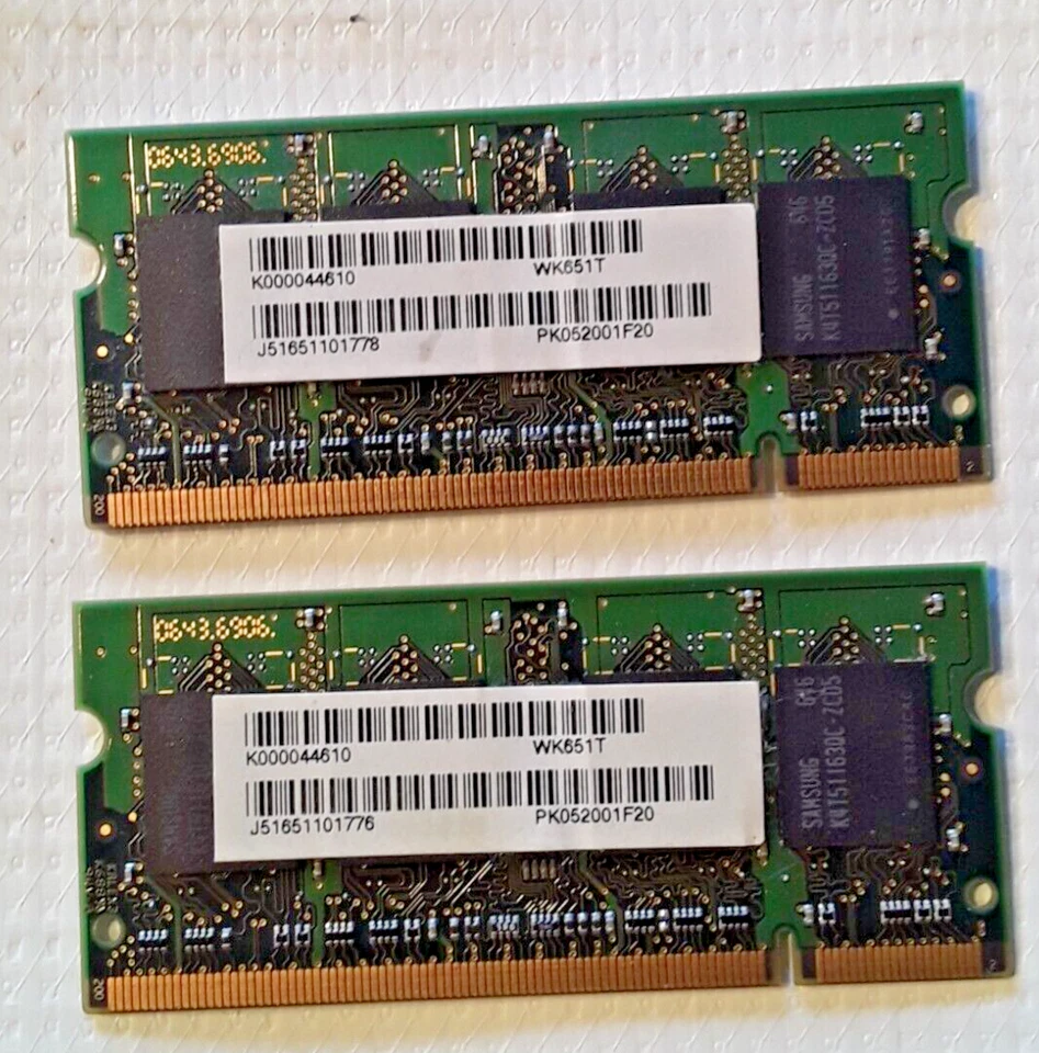 2 RAM Samsung 512MB 2Rx16 PC2-4200S DDR2 M470T6554CZ3-CD5 View Pic Information - Image 3 of 4