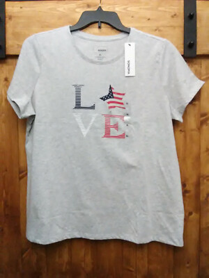 SONOMA LOVE AMERICAN FLAG T-SHIRT SIZE XL