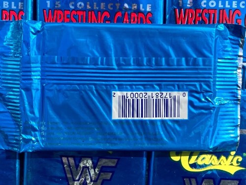 1990 CLASSIC WRESTLING UNOPENED PACK 15 CARDS SERIES 1 WWF ULTIMATE WARRIOR RC - Picture 2 of 2