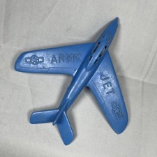 US Army Jet Blue No. 164 Made In USA 5" Vintage Plastic Toy 1960s