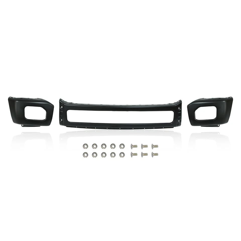 Parachoques delantero de acero negro para Ford F-250 F-350 Super Duty 2011-2016 BC3Z17757CPTM Foto 3 de 4