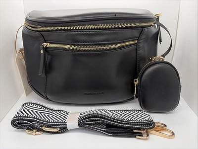 Missnine Women s Black Crossbody Pak Handbag Pocketbook W/Coin Purse New!!   T2