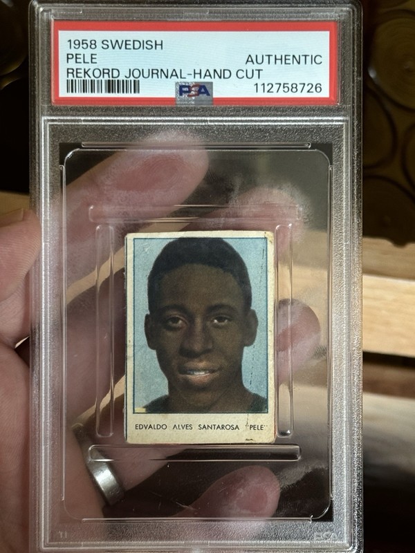 1958 Swedish Record Pele Rookie - Pelé World Cup Brazil PSA Authentic