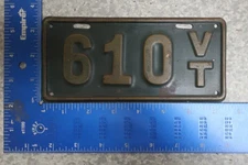 Vermont Vt License Plate Tag Motorcycle MC 1918 18 UNDATED #610