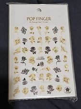 Pop Finger 3D Design Nail Decal Self Adhesive Stickers Rose's & Miscellaneous 