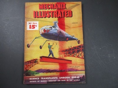 Mechanix Illustrated Magazine January 1948 Vol.39 No.3 Helicopter Sky Hook