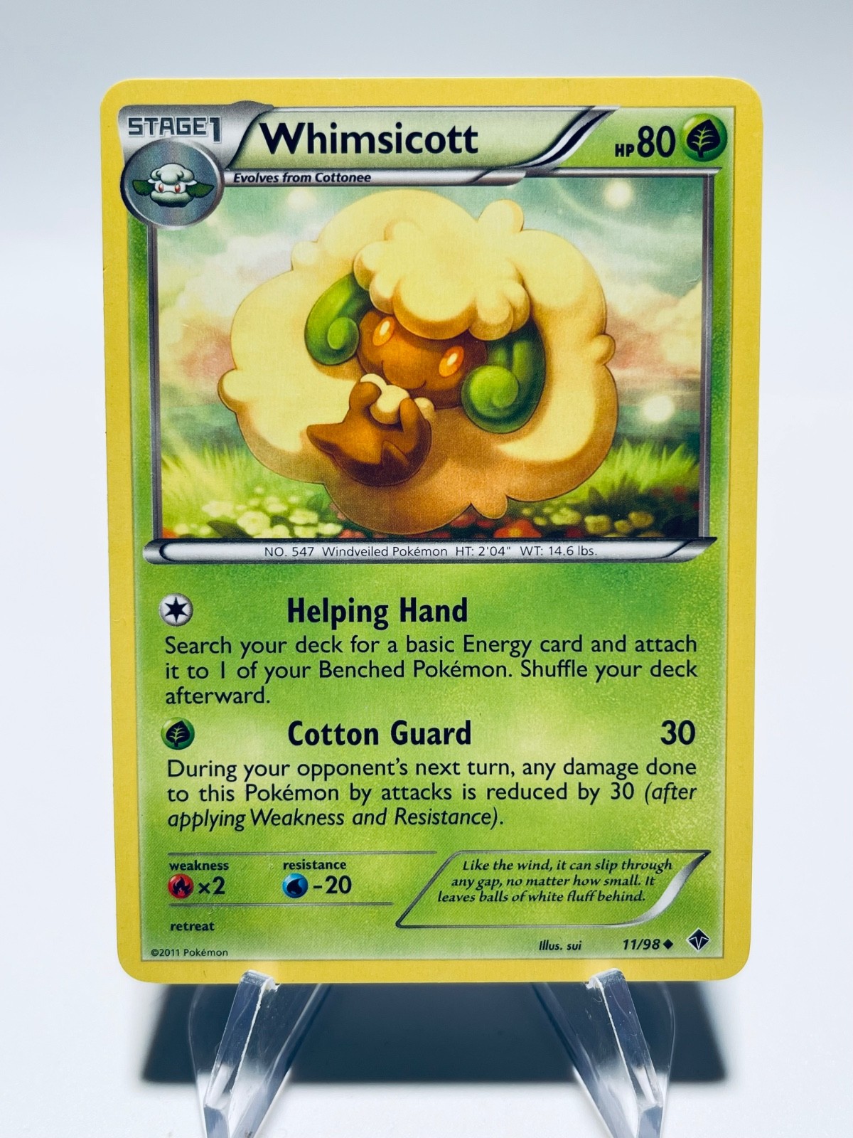 WHIMSICOTT 2011 Pokemon Emerging Powers  Uncommon POKÉMON 11/98