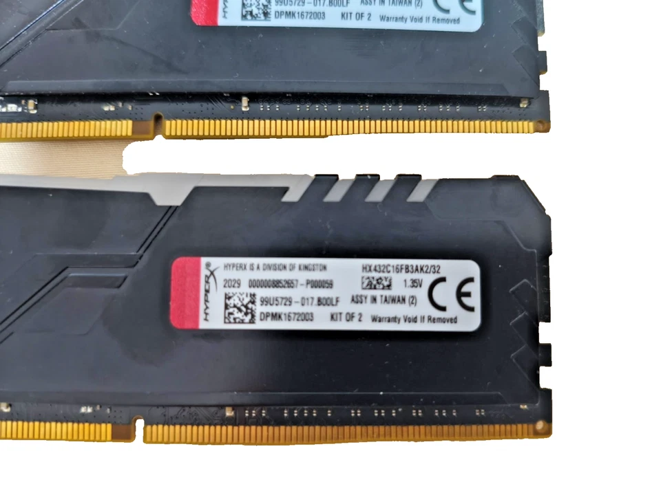 Kingston Hyperx Fury DDR4 3200mhz 2x16gb hx432c16fb3ak2/32 - Image 2 of 3