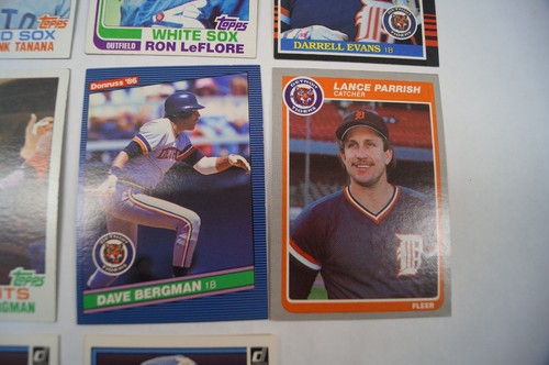 LOT (11) '84 Baseball Cards Topps Don Russ Fleer Detroit Tigers High Grade C122A - Picture 5 of 8