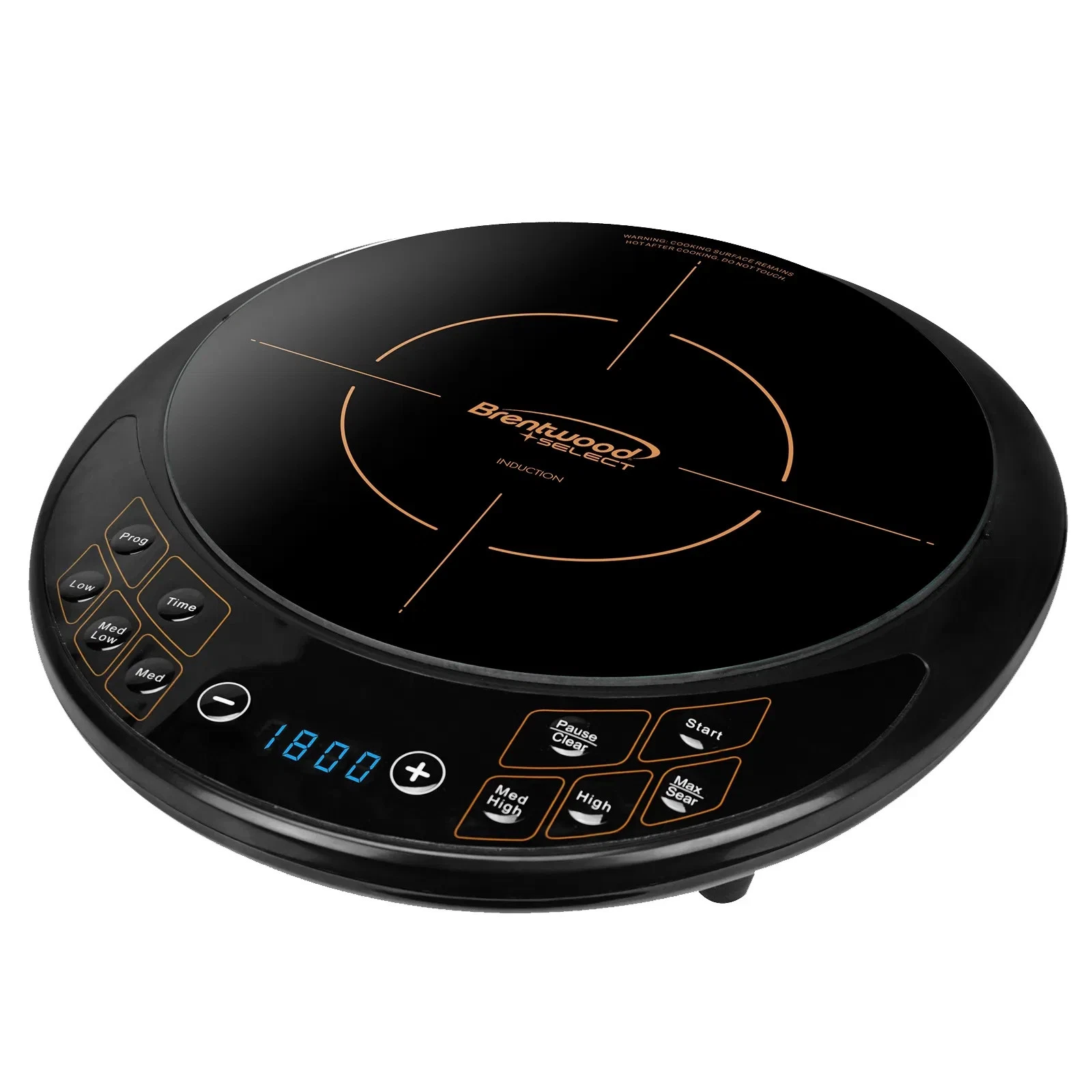 Brentwood Single Electric Induction Cooktop in Black - Thumbnail 2