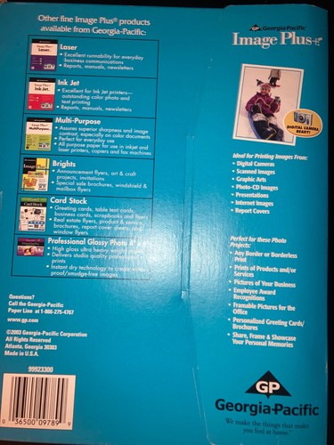 Ga Pacific Image Plus Prof Glossy Photo Paper 9 Mil 60(of100) 8 1/2 x 11 + Epson - 第 4/6 張圖片