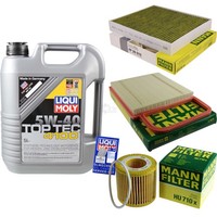 Inspektionspaket 5L Liqui Moly Top Tec 4100 5W-40 FüR VW Polo 1.2 Skoda Fabia I