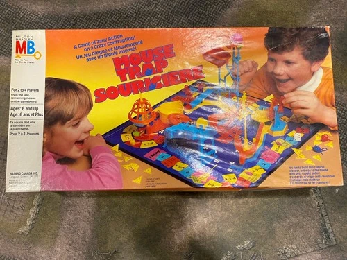 Vintage Milton Bradley Mouse Trap Board Game 1986 Complete Open Box