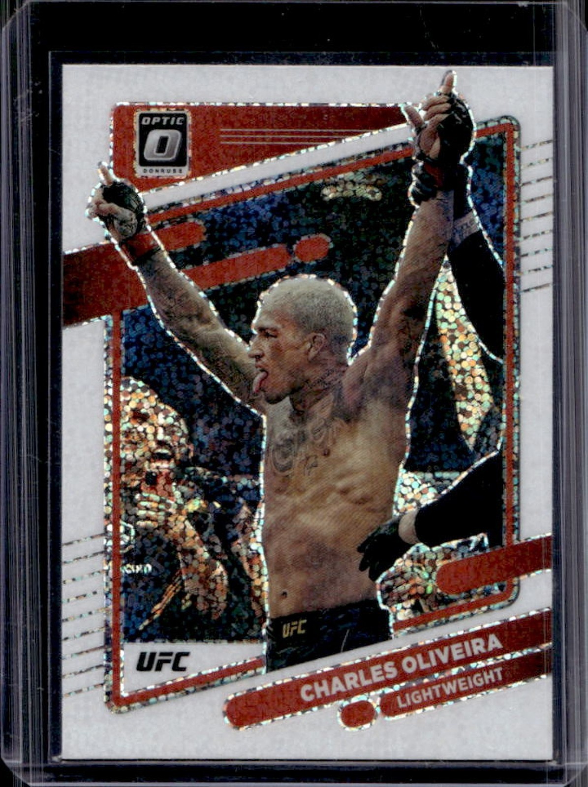 2022 Panini Donruss Optic UFC Charles Oliveira White Sparkle Prizm SSP #88