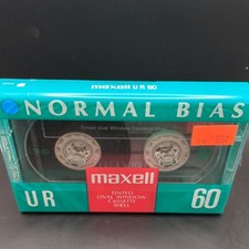 Maxell UR60 Audio Cassette Tapes - 60 Minute, Normal Bias